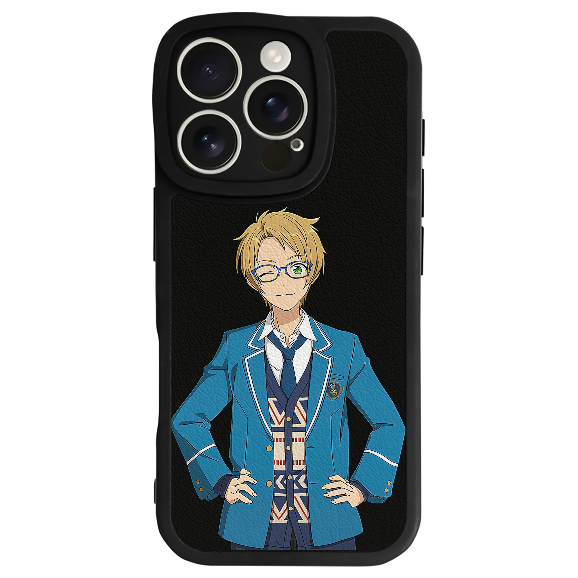 （画像用） あんさんぶるスターズ! Ensemble Stars 【iPhone 16シリーズ対応】シリコンスマホケース（レザー調） 材質：シリコン